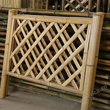 竹篱笆围栏 绿色仿竹护栏 竹栅栏 生产定制厂家